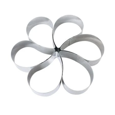 Набор форм для печенья 6шт 9*6,5*2,5см нерж.сталь Цветок Easy 93-SS-EA-S-01 (24)