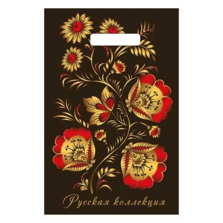 Пакет с вырубной ручкой 20*30см Русская коллекция (3000)