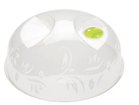 Крышка для СВЧ 23см пластик с декором (40)