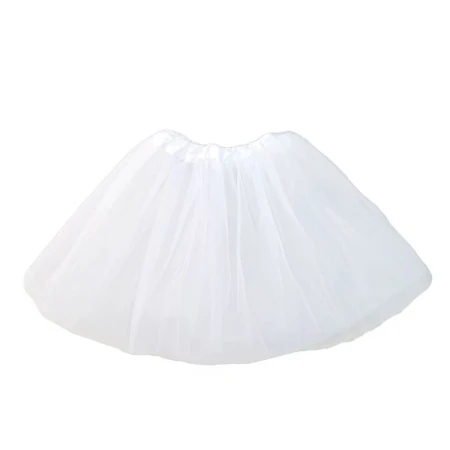 Юбка карнавальная h32см d50см текстиль белая/JC-16954 (120)