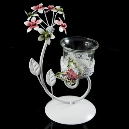 Подсвечник металлический Бабочки на 1 свечу (60)