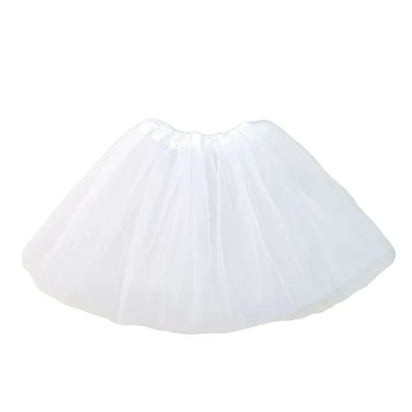 Юбка карнавальная h32см d50см текстиль белая/JC-16954 (120)