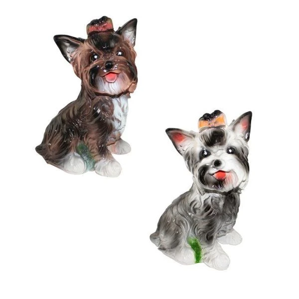 Копилка СОБАКА Йорк-терьер 25см гипс