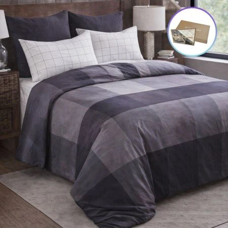 КПБ 2сп сатин с европростыней (под.180*215+/-3, пр.230*250+/-3, нав.70*70*2) №9