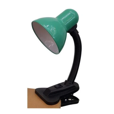 Лампа-прищепка с выключателем светодиодная металл/пластик UTLED 123 зеленая 8Вт, шнур 1,5м (12)