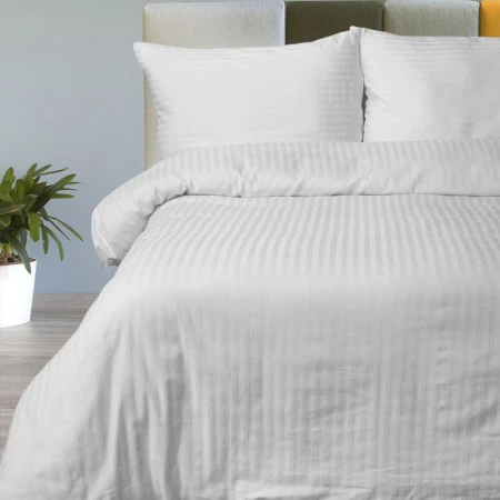 Пододеяльник 2сп сатин-страйп LeSonnet Белый