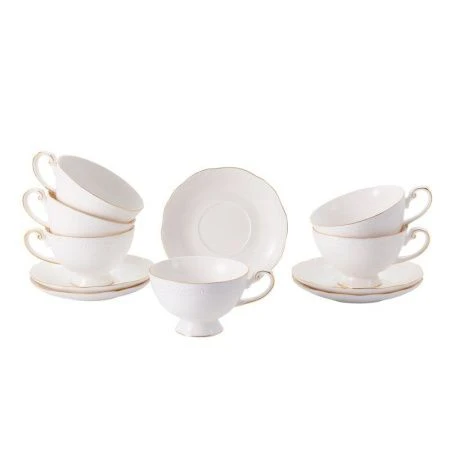 Чайный набор 12пр фарфор КРУЖЕВО на 1 персону 250мл (6)