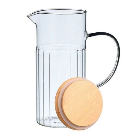 Кувшин 1130мл стекло Vertical с бамбук.крышкой (12)