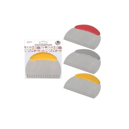 Шпатель кондитерский 16*12см нерж.сталь/пластик DA80-463 (12/144)