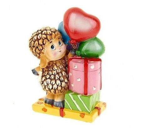 Фигурка Кудряшка полистоун 9,5*5,5*13,5см (подар.уп.) (72)