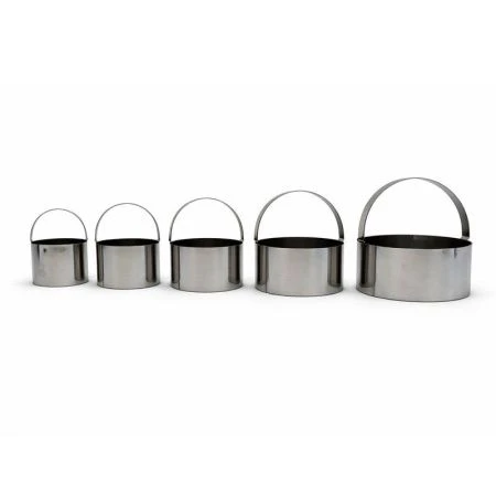 Набор форм для теста нерж.сталь 5шт. 4,5/5,5/6,5/7,5/8,5см (144)