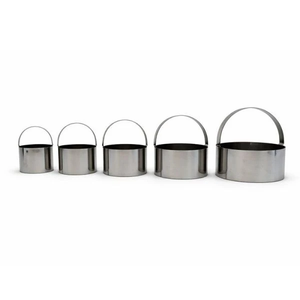 Набор форм для теста нерж.сталь 5шт. 4,5/5,5/6,5/7,5/8,5см (144)