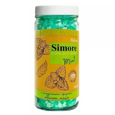 Соль для ванны SIMORE 910г с эфирным маслом МЯТЫ (12)