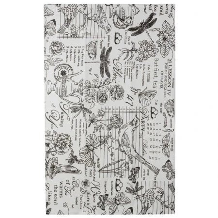 Полотенце кухонное 45*70см рогожка ВЕРСАЛЬ БЕЛЫЙ с каймой LeSonnet арт. 4 ВЫВОД