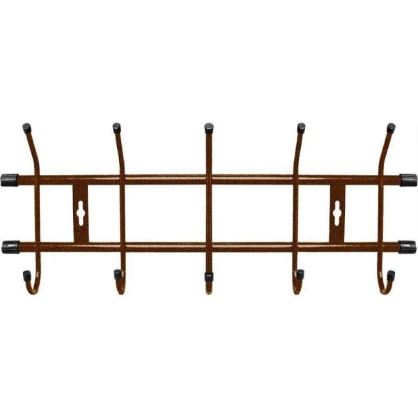 Вешалка 5 крючков настенная 484*188мм металл медный антик ВН5 (5) 1081