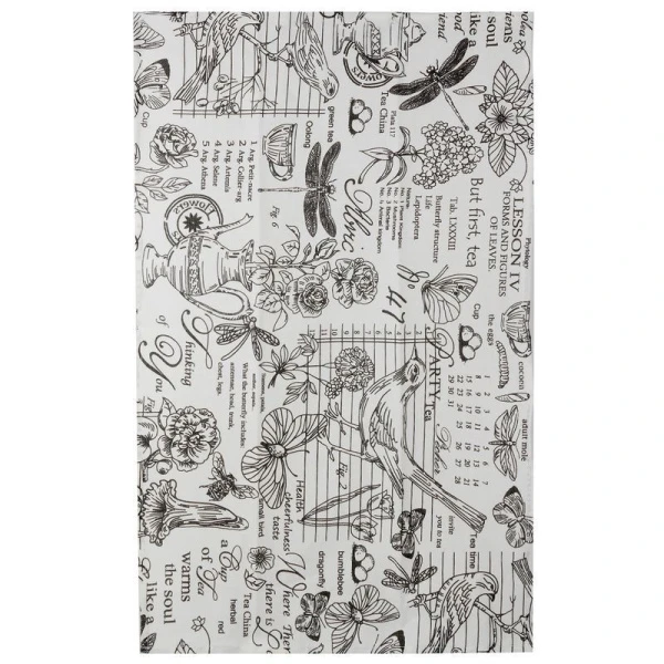 Полотенце кухонное 45*70см рогожка ВЕРСАЛЬ БЕЛЫЙ с каймой LeSonnet арт. 4 ВЫВОД