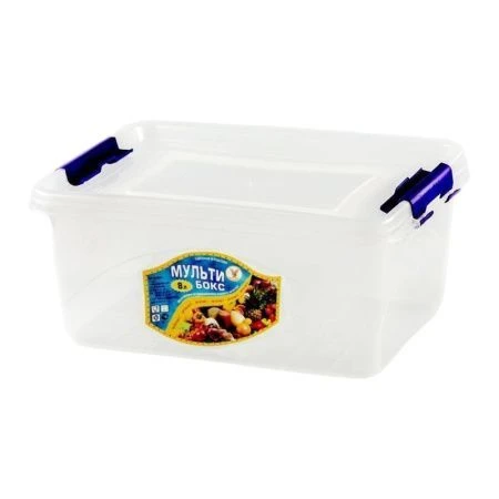 Контейнер пищевой 8л 35,5*23,5*15см пластик МУЛЬТИБОКС прозрачный (20)