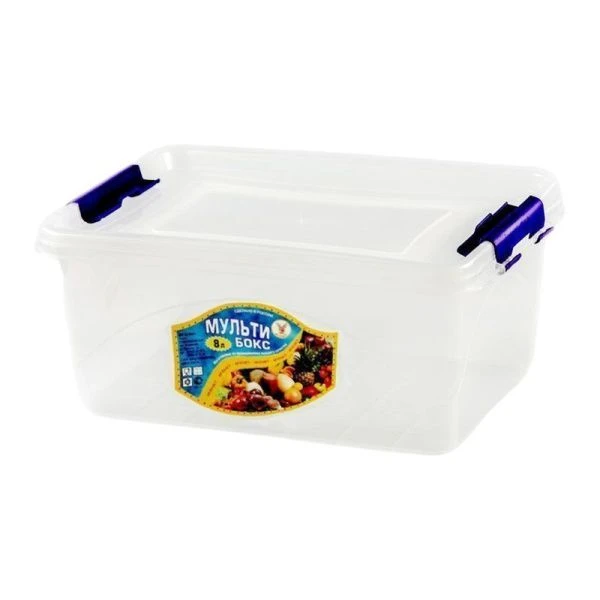 Контейнер пищевой 8л 35,5*23,5*15см пластик МУЛЬТИБОКС прозрачный (20)