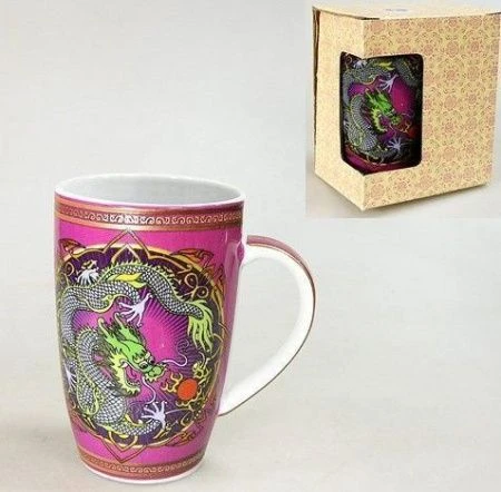Кружка 300мл керамика ДРАКОН на фиолетовом подар.уп 515402(48) Кружка 300мл керамика ДРАКОН на фиолетовом подар.уп 515402(48)