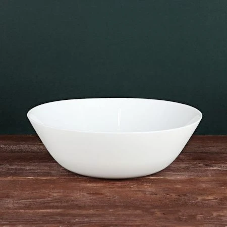 Салатник 23,5см 2200мл стеклокерамика белая NN13/7569 (6)