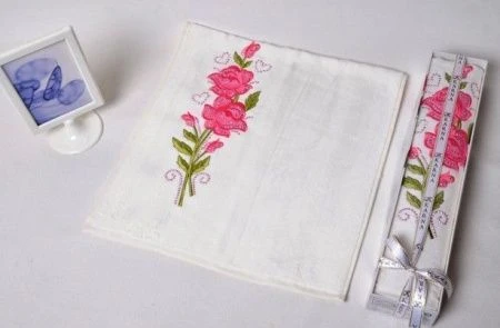 яяяПолотенце 50*90 велюр GONCA GULBAHAR в коробке 1\1 РОЗА (Розовый)