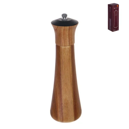 Мельница для специй 6,5*6,5*24см дерево (акация) (12)