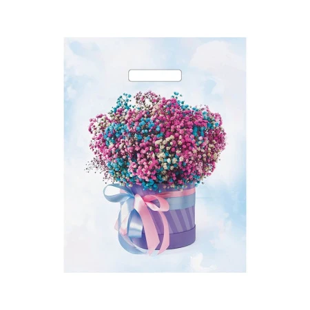 Пакет с вырубной ручкой 31*40см полиэтилен Фьюжн (50/1000)