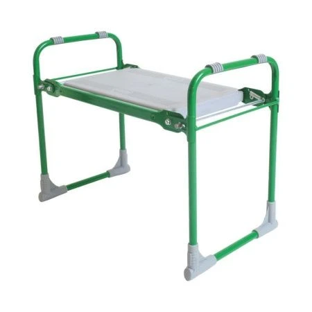 Скамейка складная дачная 56*60*42,5см пластик (max нагр.100кг) зеленый СК (1)