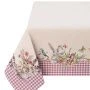Скатерть 140*240см гобелен ПРИНЦЕССА лиловая клетка