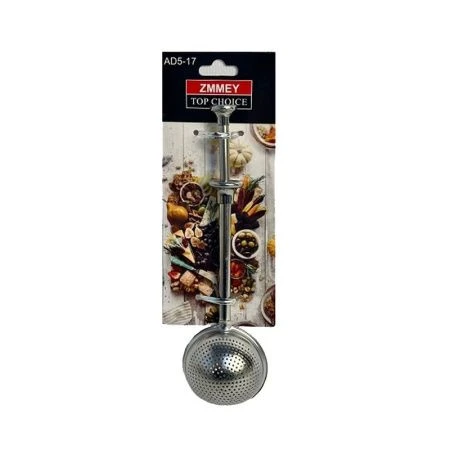 Ситечко для чая 17*5см нерж.сталь на блистере AD5-17# (288)