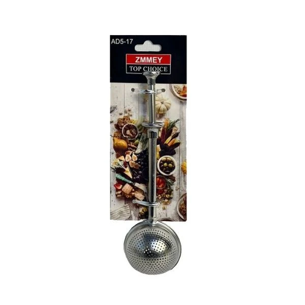 Ситечко для чая 17*5см нерж.сталь на блистере AD5-17# (288)