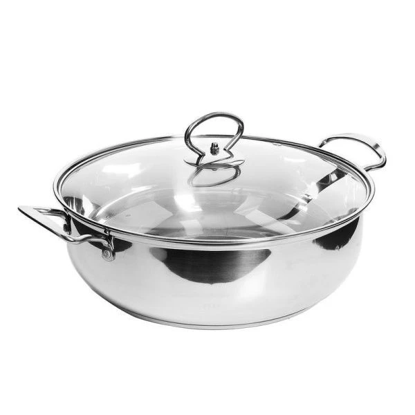 Кастрюля 3,85л нерж.сталь со стекл.крышкой 28см h10см MB30893 (12)