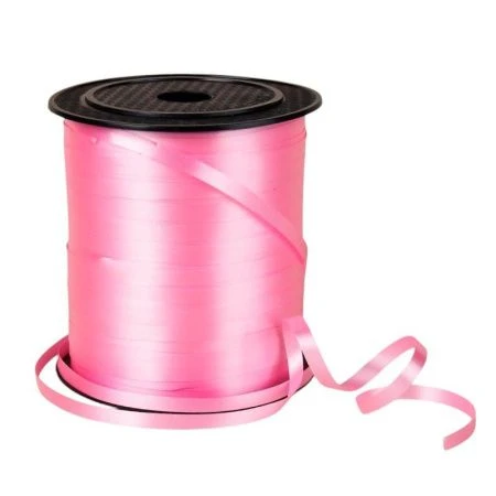 Лента упаковочная 0,5см*228,6м розовая (100)