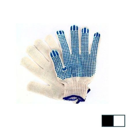 Перчатки рабочие х/б с ПВХ (4-х ниточные, 7,5кл.) (400)