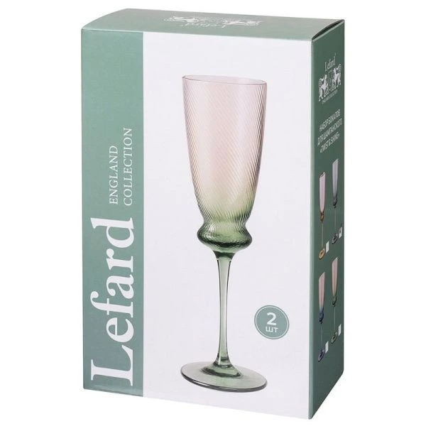 Бокалы для шампанского набор 2шт 210мл стекло Twist & Shine (15)