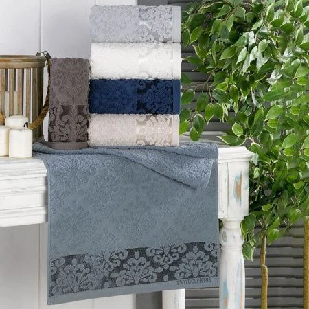 Полотенце махровое 50*90см жаккард TWO DOLPHINS DORA 400гр E993 (6)