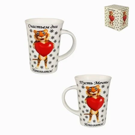 Кружка 450мл керамика подар.уп. 213-08072 (36)