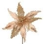 Декор новогодний Цветок Пуансеттия золото/беж 32*32*49см, 2 вида (60/360)