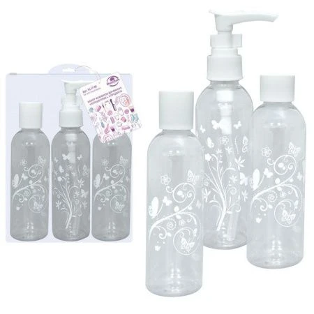 Дорожный набор (3 флакона 100мл) пластик Путешествие (12/96)