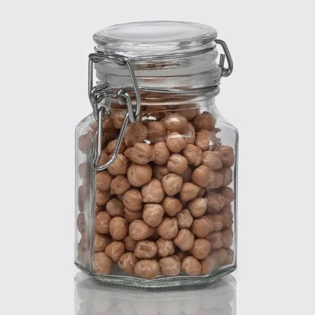 Банка для сыпучих продуктов 100мл стекло с фиксатором JC-15964 (144)