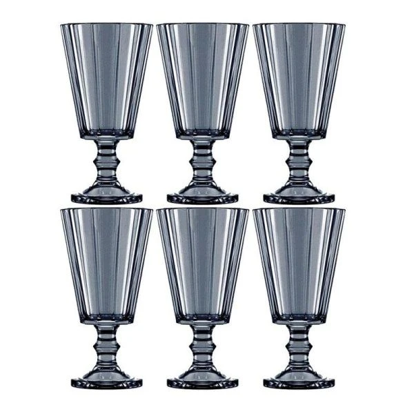 Рюмки для водки (лафитник) набор 6шт 50мл стекло графит арт.6794-Н7 (8)