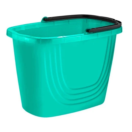 Ведро 10л пластик Disco аквамарин прямоугольное