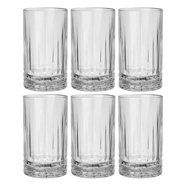 Стаканы набор 6шт 380мл стекло ЧИКАГО высокие (2) Стаканы набор 6шт 380мл стекло ЧИКАГО высокие (2)