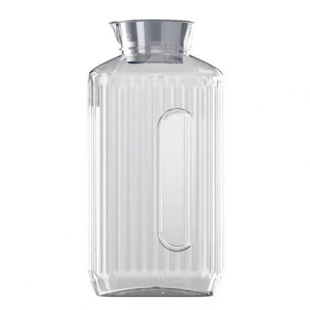 Кувшин 2л 12,9*8,5*26см пластик TREND серый металлик (9)