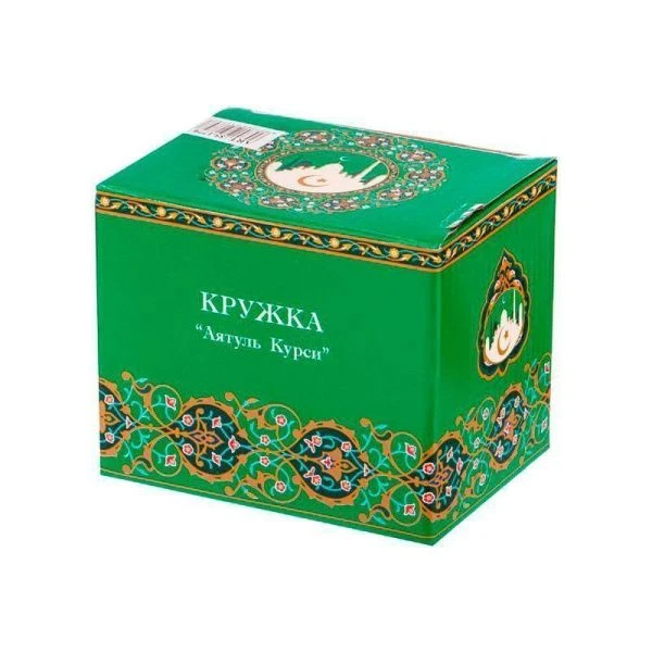 Кружка 400мл фарфор СУРА зеленая (36)