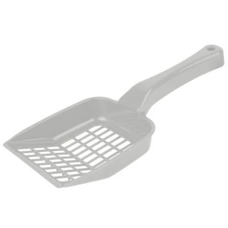 Совок для кошачьего туалета пластик ДУНЯ светло-серый/серый (60)