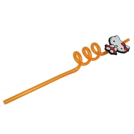 Трубочки для коктейля пластик 6*260мм 4шт. Животные 4 вида JC-7891 (250)