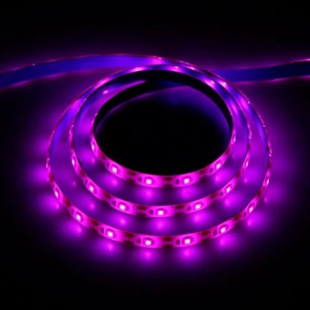 Фитолента светодиодная мультиспектральня 1м,5В,SMD5050, IP65,6.2Вт,60 LED/м, USB Luazon (100)