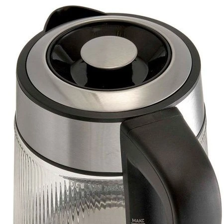 Чайник электрический 1,7л стекло 2200Вт DELTA LUX DE-1024 черный (6)