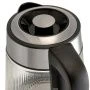 Чайник электрический 1,7л стекло 2200Вт DELTA LUX DE-1024 черный (6)